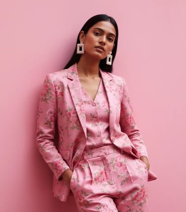 High-resolution digital custom printing on Silk Fabric.