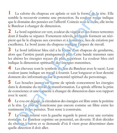 extrait du livre Tarot de Marseille le sens par l'image