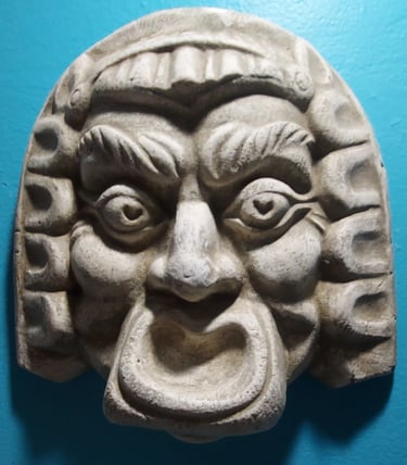 Theatrical Comedy mask.