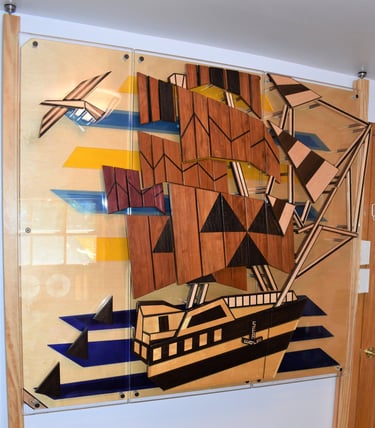 SEA WOLF pic-3 art plexi sections-1 baltic birch back-supports-richWOODart.com-63"x43" 150 lbs.+