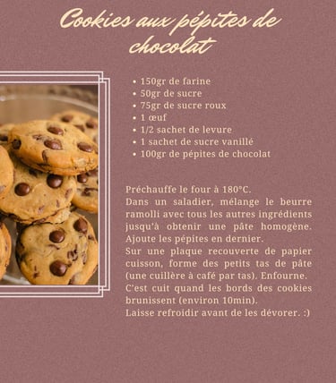 Crime et boule de neige - recette de cookies d'Anita