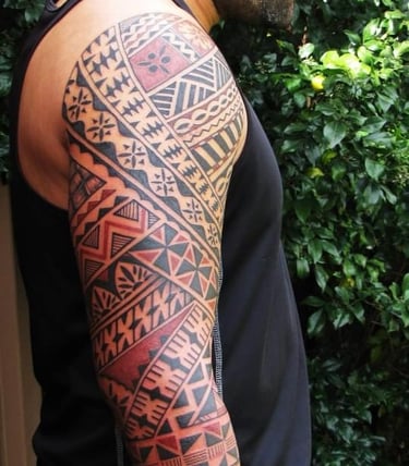 Fijian tattoo sleeve carl cocker polynesian tattoo artist brisbane sydney perth melbourne australia 