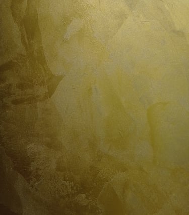 Microcemento color dorado metalico