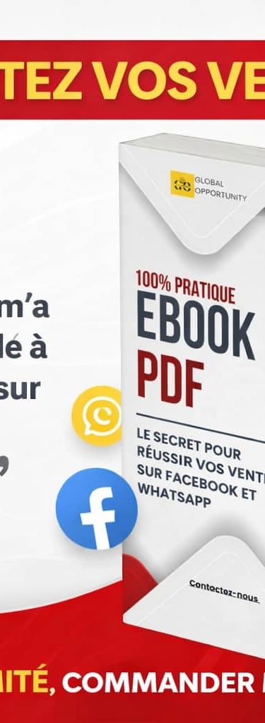 Ebook PDF guide on how to increase sales on Facebook and WhatsApp with a 5-star customer review.