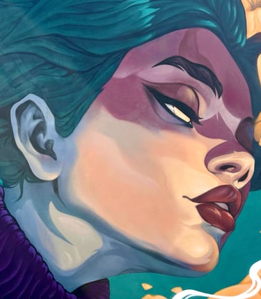 Emerge - Mural in Ft Lauderdale, muralism, street art, urban art by Ona Salvador