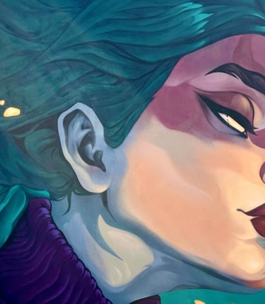 Emerge - Mural in Fort Lauderdale, Florida, street art, public art by Ona Salvador