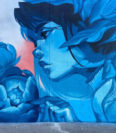 Life’s Flow - Mural in Morelia, México, muralism, street art, urban art by Ona Salvador