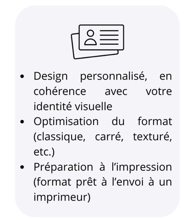 services carte de visite