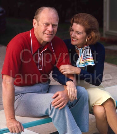 Gerald and Betty Ford at home in 1974 by James Drake for Sports Illustrated