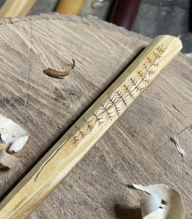 Kolorosing on spoon fern