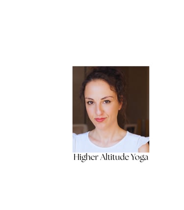 yoga practitioner at Higher Altitude Yoga studio.