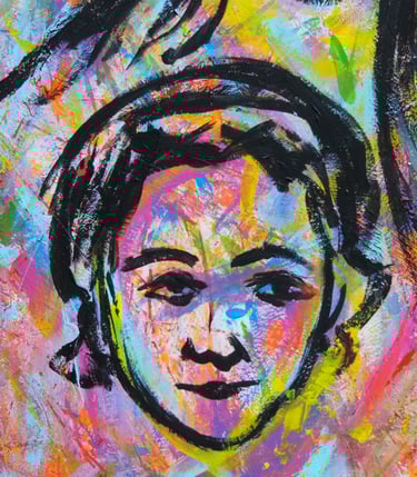 2020 Live Painting Le Madri Costituenti di Carlo Gori per Anpi Novara Piazza Duomo Angiola Minella