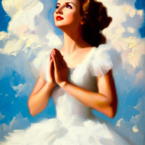Young Donna Reed, Practically the Madonna