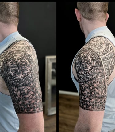 Celtic / Nordic sleeve tattoo