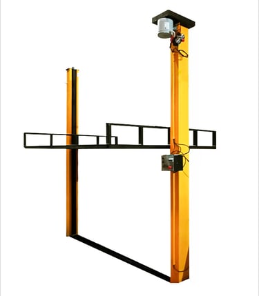 Elevador de Carga Monta Carga 1 tonelada 1000 Kg Elevador de Sacaria 2 - 4 metros JM Máquinas