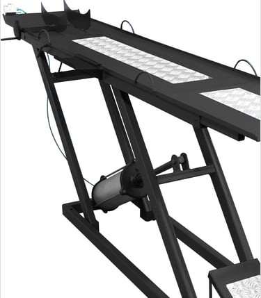 Rampa Pneumática para Motos 250 Kg JM Máquinas Elevador Pneumático para Motos Oficina de Moto