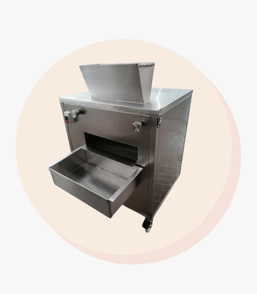 Laminadora de carne en inoxidable