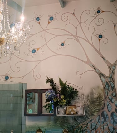 beautiful decorated bathroom