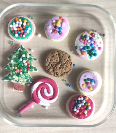 Air-Dry Clay Christmas mini cookies