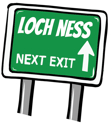 a green sign with a white arrow pointing up to the left side of the sign