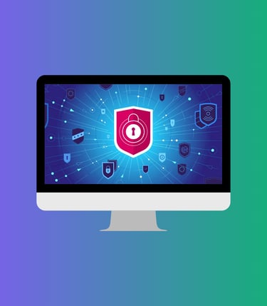 Photo of computer with secure image