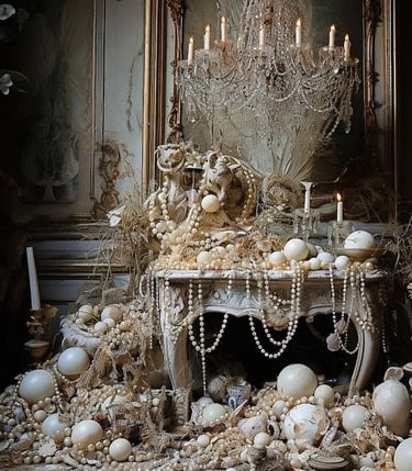 Modern catering display in luxury setting