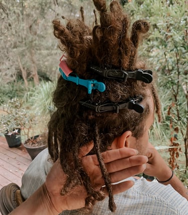 a man with dreadlocks with and without maintenance