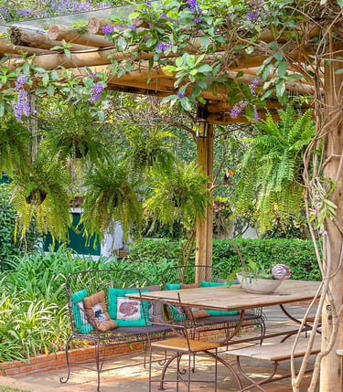 decoração para jardim externo
