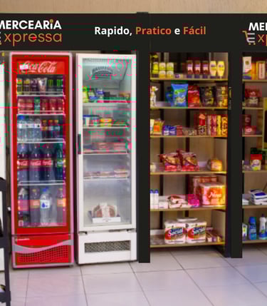 Minimercado no seu condominio automatizado Mecaria Expressa 24/7 dias por semana