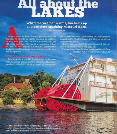 Missouri lakes fun