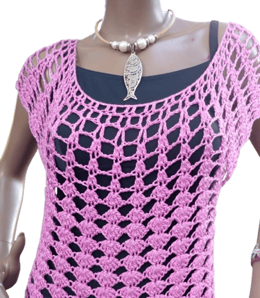 Robe de plage au crochet fait main Veracruz pour la plage T 38/40