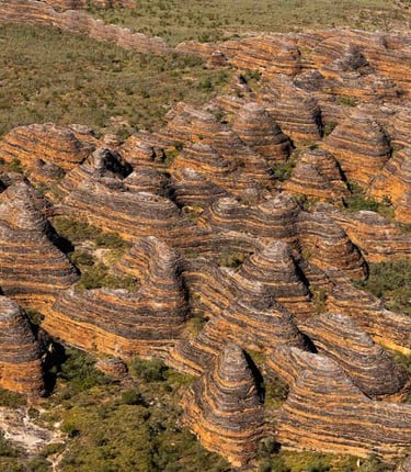 rock formation from the air