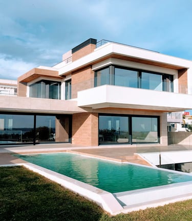 Contemporary residential home with minimalist architecture Jaipur