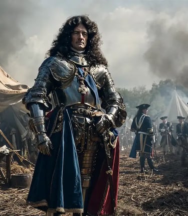 Le Maréchal Villars an 1712, à Denain, reconstitué grâce à l'IA.