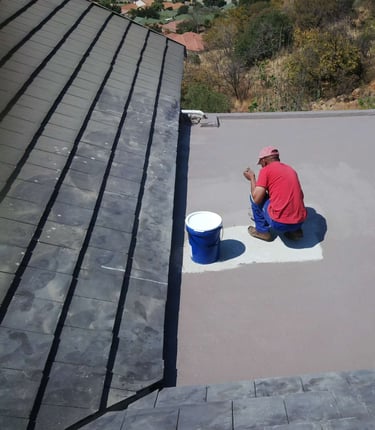 Flat roof slab waterproofing, Rustenburg