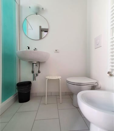 a bathroom with a toilet and a sink