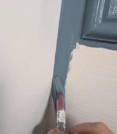 Painting a clean cut-in line