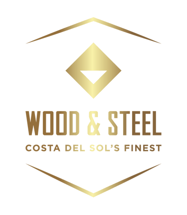 Custom wooden pergola with steel railing, outdoor project by Wood & Steel, Costa del Sol