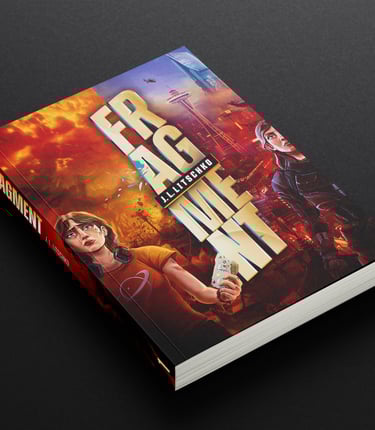 a book cover of a scifi book Fragment