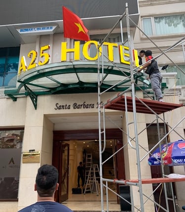 Chữ quảng cáo inox 