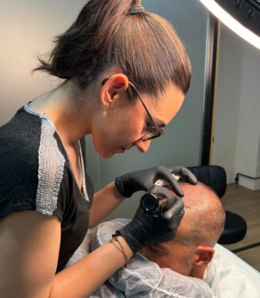 Micropigmentación capilar Madrid resultados naturales