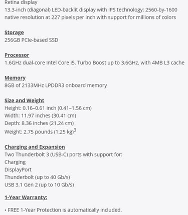 MacBook Air Retina 13"