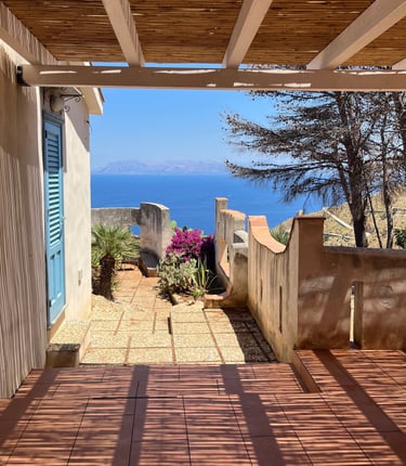 villa con vista mare