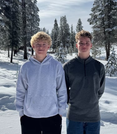 Henry and Jake - founders of Teens who tech student led volunteer organization
