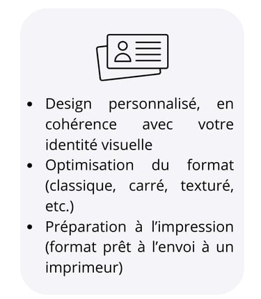 services carte de visite