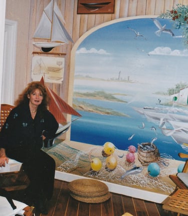 France assise dans la salle d'attente.