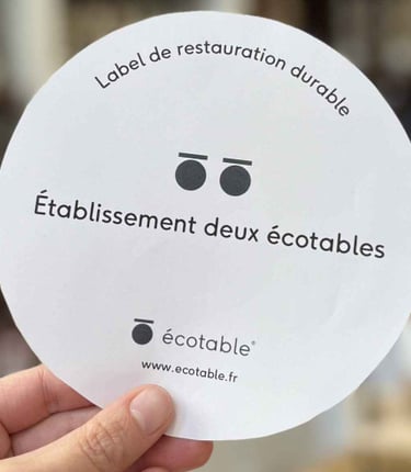 Label deux écotable qui correspond au deuxième niveau du label privé