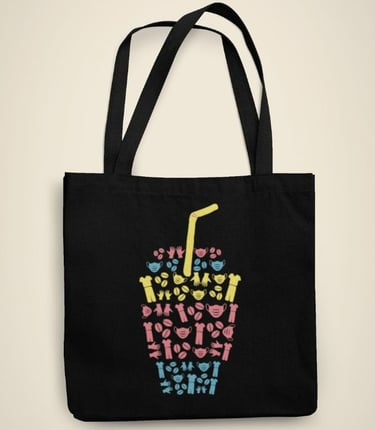 Coffee Scrub Rubber Gloves Tote Bag