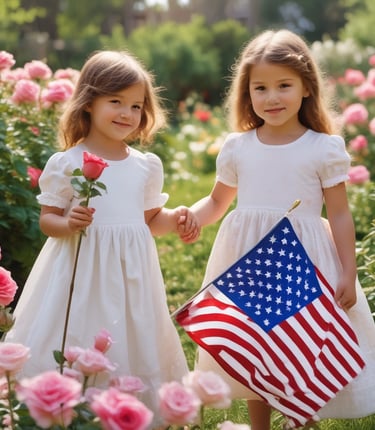A group of diverse Americans gathered outdoors, proudly holding a 'Make America Great Again' flag.