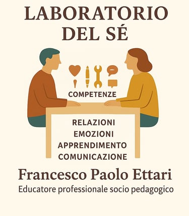 locandina laboratorio del sé, competenze, relazioni, emozioni,apprendimento,comunicazione